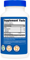 Nutricost bottle on kitchen counter, convenient daily supplement use
