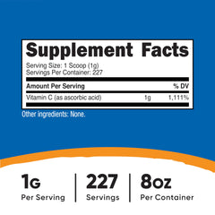 Scoop with Nutricost Vitamin C powder