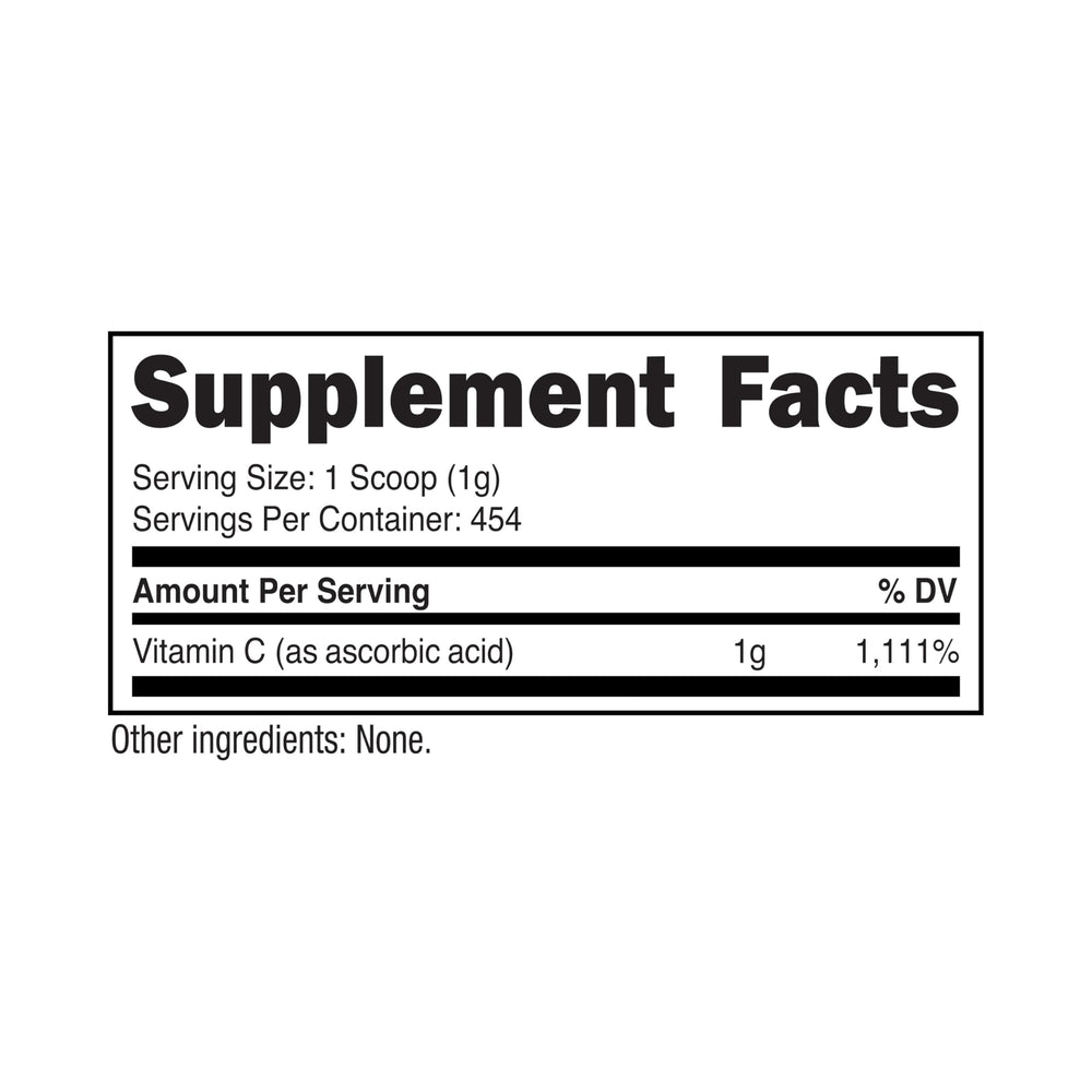 Side view of 1 lb jar with scoop