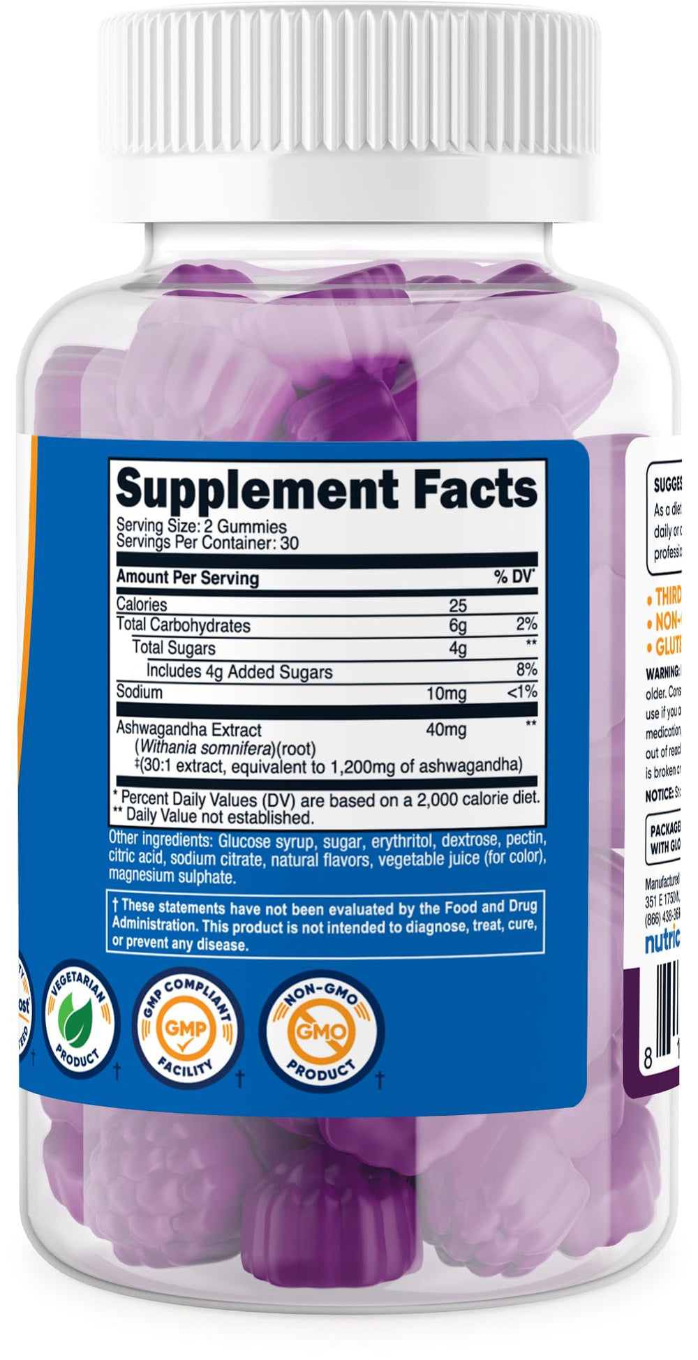 GMP and FDA registration facility icons indicating quality and safety