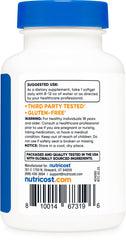 Close-up of Nutricost Astaxanthin 6mg bottle label