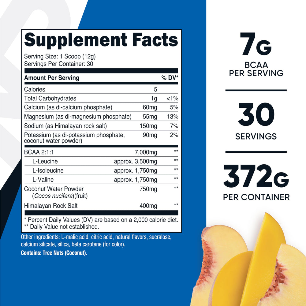 Serving scoop with Peach Mango powder