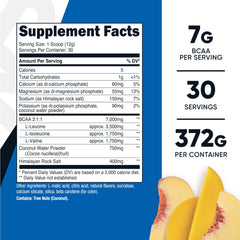 Serving scoop with Peach Mango powder