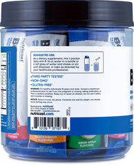 Close-up of hydration complex and BCAA ingredients