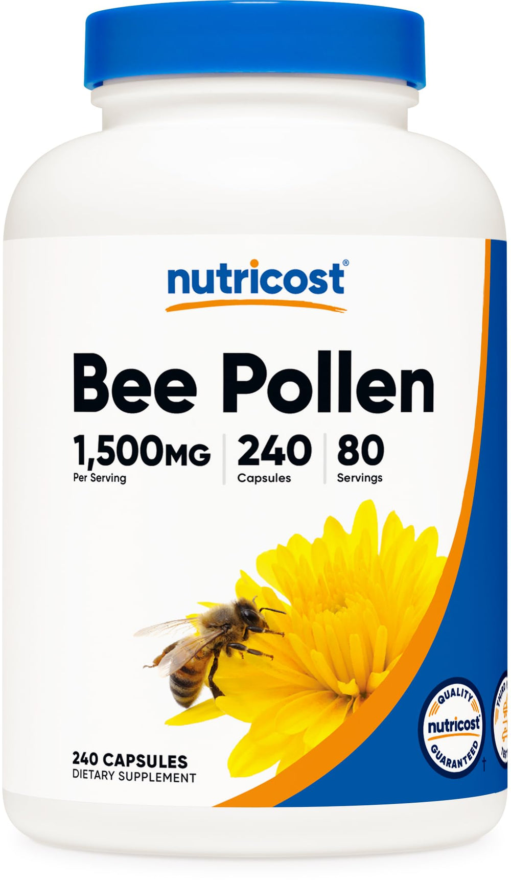 Nutricost Bee Pollen bottle with 240 capsules