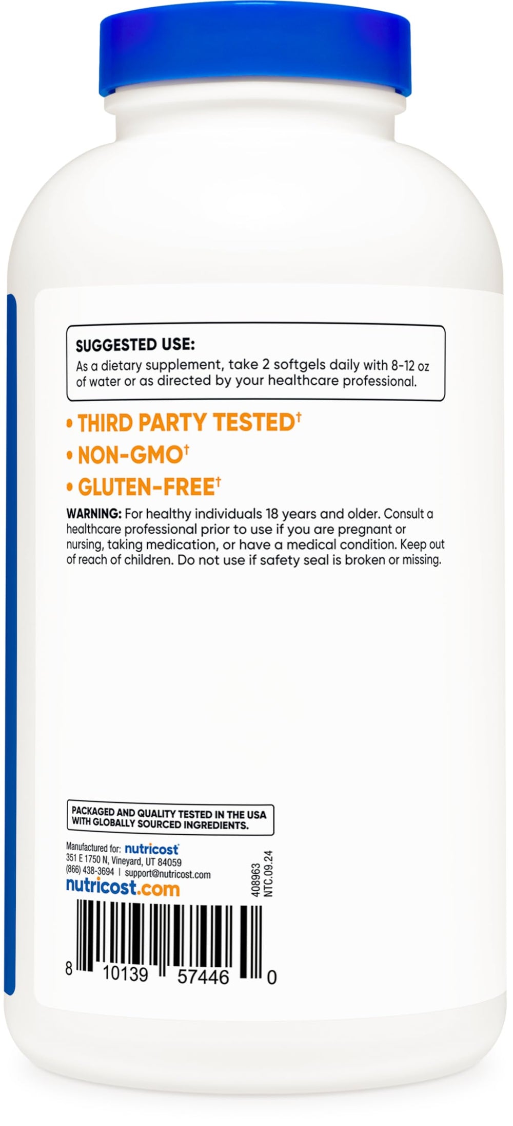 Benefits and features of Nutricost Beta Sitosterol 500mg softgels