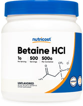 Nutricost Betaine HCl Powder 500g – front view
