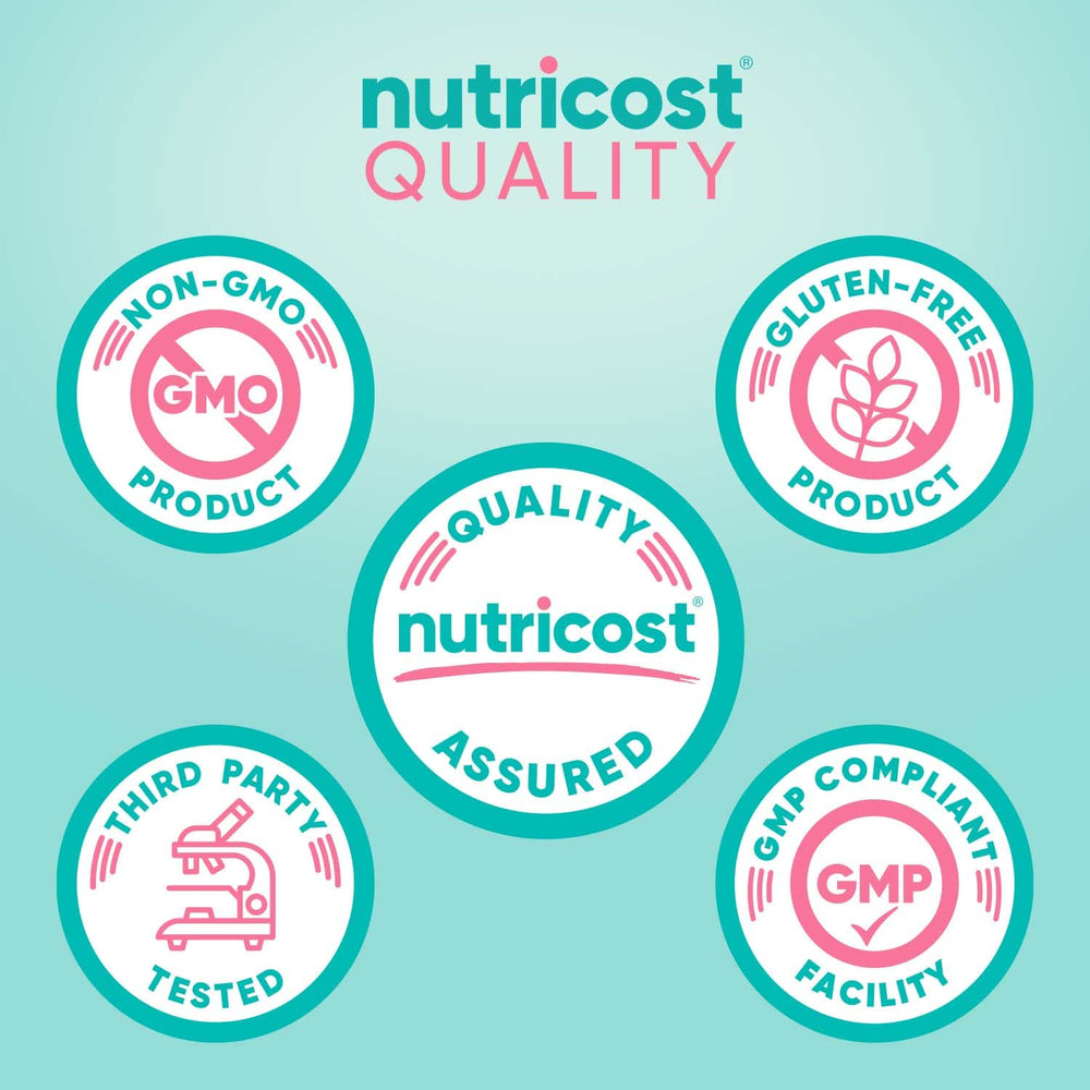 Gluten-free, non-GMO Nutricost Biotin packaging