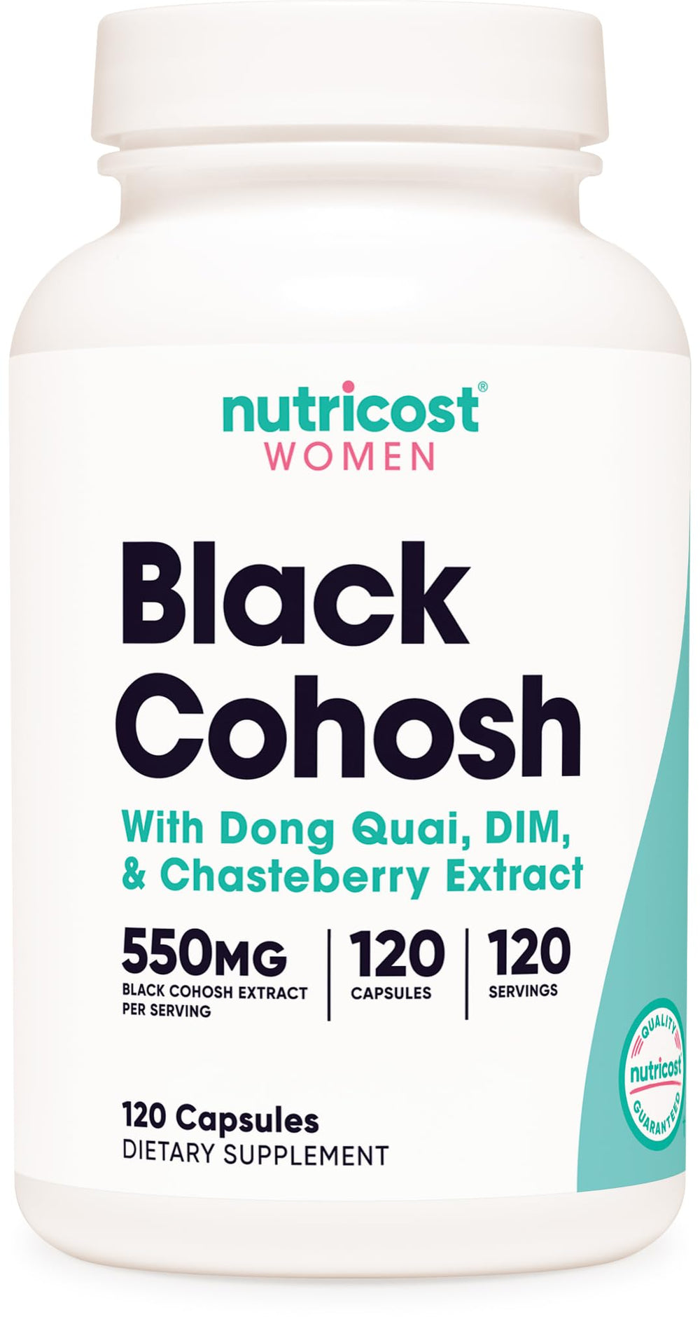 Nutricost Black Cohosh for Women bottle 660mg - 120 capsules