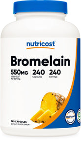Nutricost Bromelain Capsules bottle 240-count