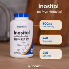 Nutricost capsules beside green leaves lifestyle shot emphasizing vegetarian benefit