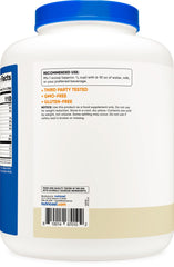 5 lb vanilla casein protein powder container