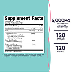 Chasteberry supplement ingredients