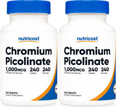 Nutricost Chromium 1000mcg bottle and label