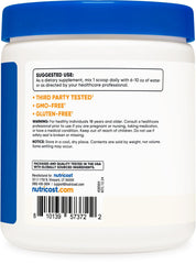 Nutrition facts panel for Nutricost CLA powder