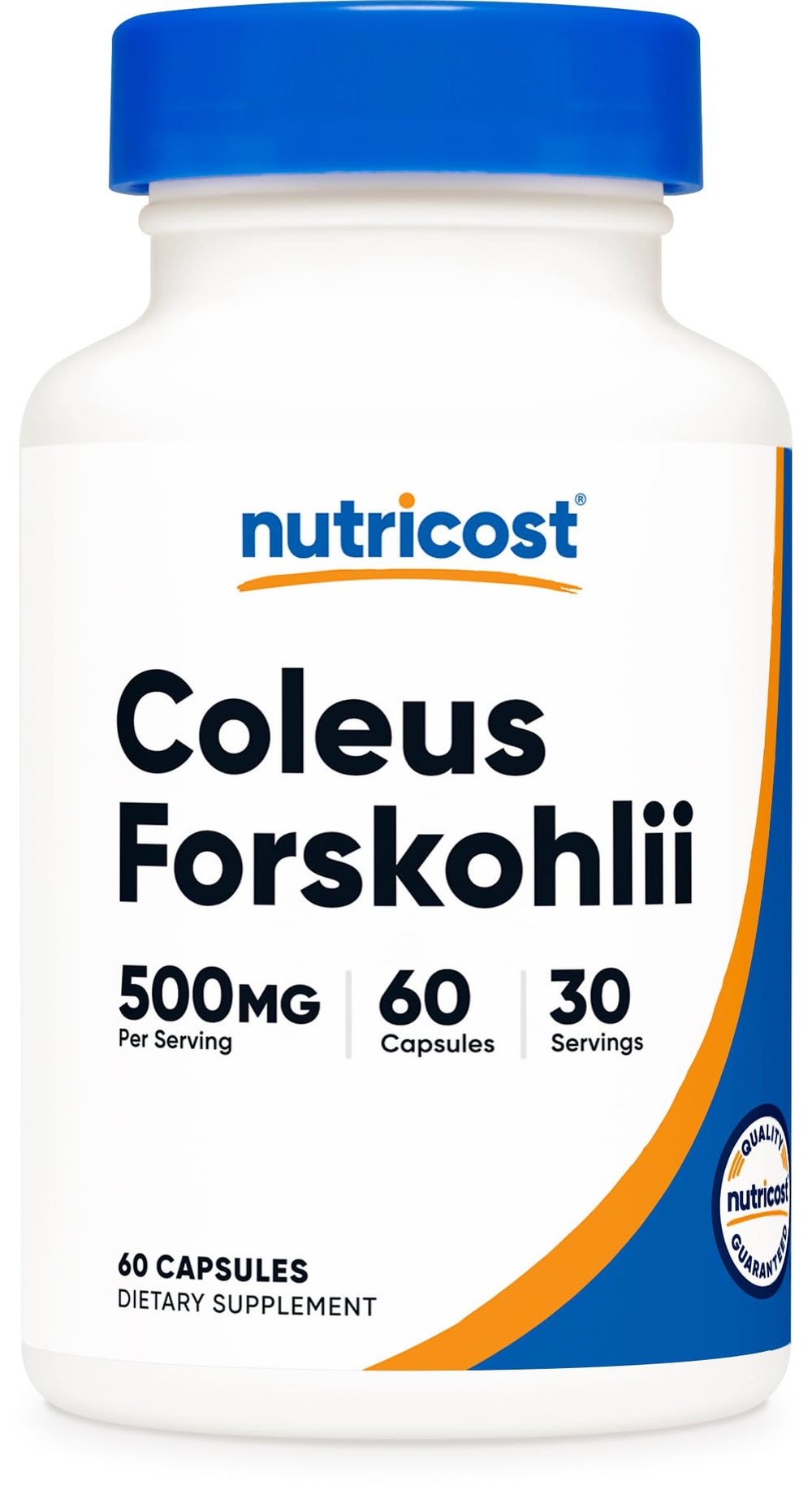 Nutricost Coleus Forskohlii 500mg bottle label