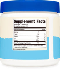 Collagen powder dissolving easily in liquid