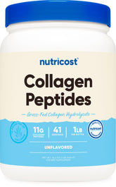 Nutricost Collagen Peptides Powder 1lb packaging