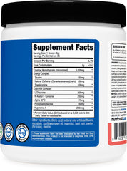 Nutricost Creatine + Energy Watermelon bottle with 30 servings per container