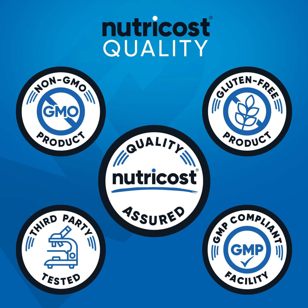 Nutricost creatine label details for clear serving size and ingredients