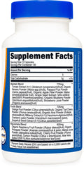 Gluten-free and GMO-free labeling on Nutricost Daily Fruits