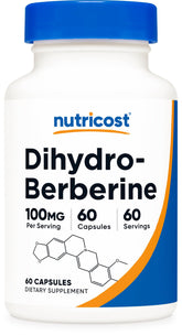 Bottle of Nutricost Dihydroberberine Capsules (100mg, 60 count)