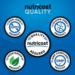 Front view of Nutricost EAA Powder Peach Mango container