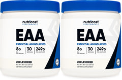 Nutricost EAA Powder Unflavored two-pack front view