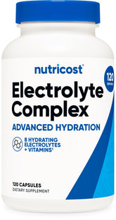 Nutricost Electrolyte Complex Advanced Hydration bottle - front view