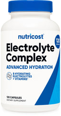 Nutricost Electrolyte Complex Advanced Hydration bottle - front view