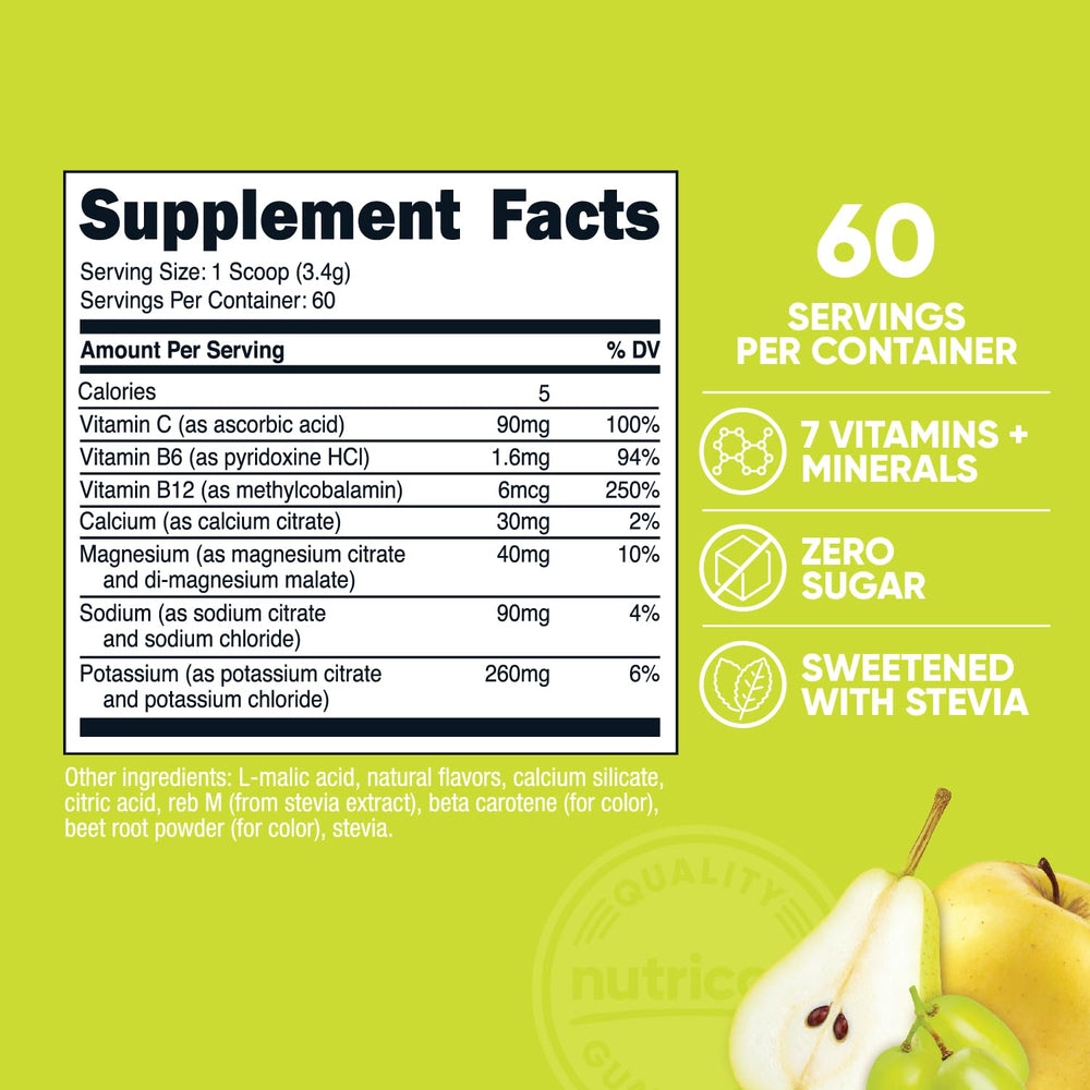 Nutricost Electrolytes Complex Orchard Blast scoop for quick, convenient mixing.