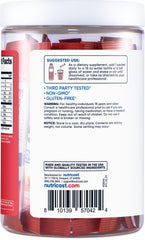 Nutricost Energy Complex Stickpack fruit punch stirring in a glass for quick refreshment