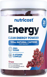 Nutricost Energy Complex Stickpack Grapes flavor – front view