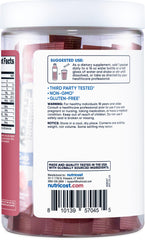 Nutricost Energy Complex label close-up showing gluten-free and non-GMO benefits.