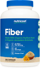 Nutricost Fiber Capsules bottle with 300 capsules