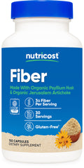 Nutricost Fiber Capsules bottle front label