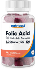 Nutricost Folic Acid Gummies bottle