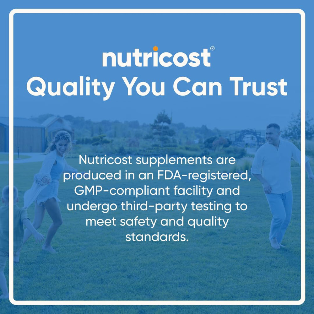 Nutricost glucosamine bottle shown as part of a daily routine for joint support