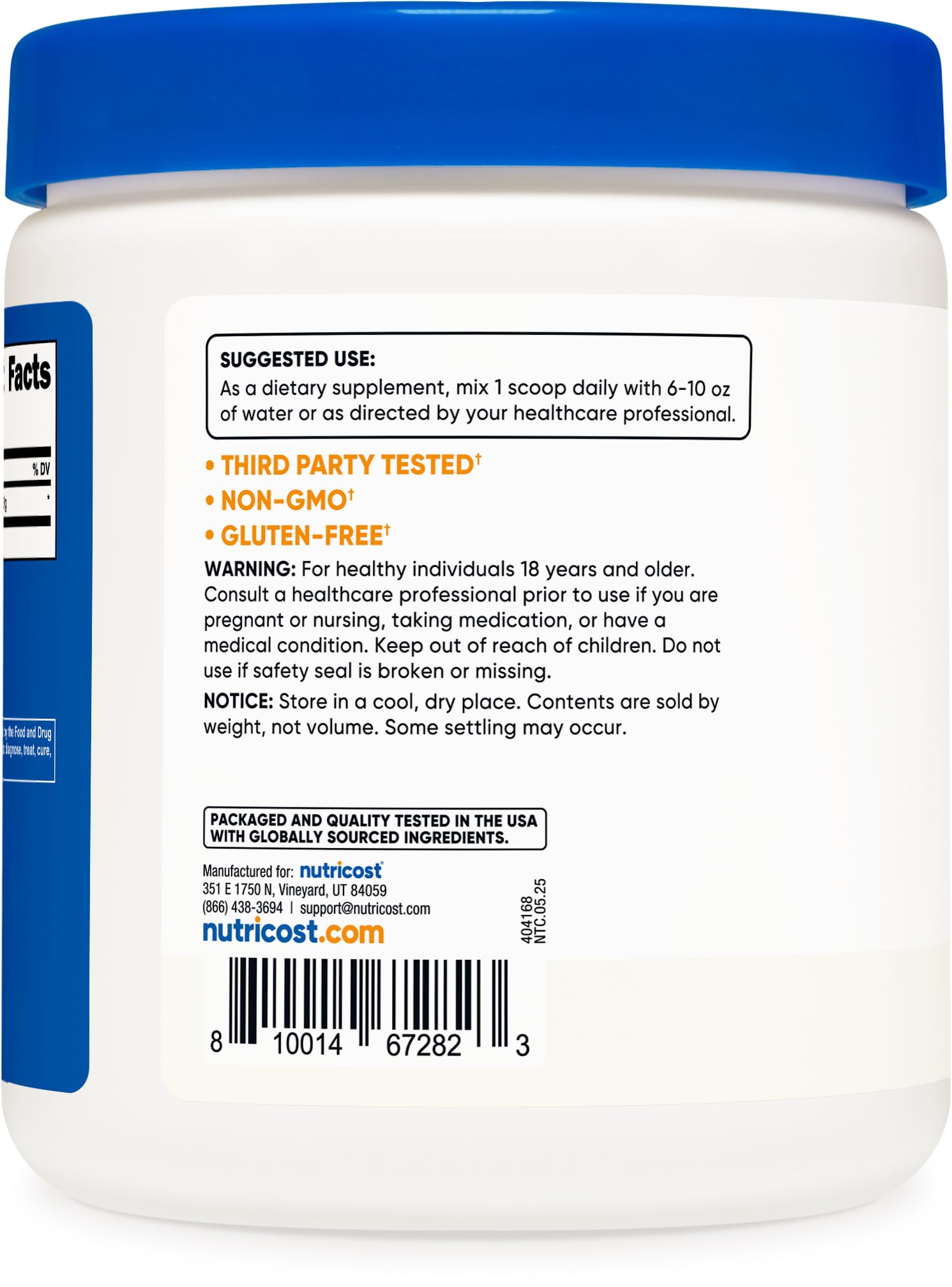 Non-GMO and gluten-free glycine powder Non-GMO and gluten-free glycine powder