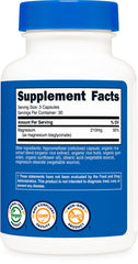 Nutricost Magnesium Glycinate produced in a GMP-certified facility.