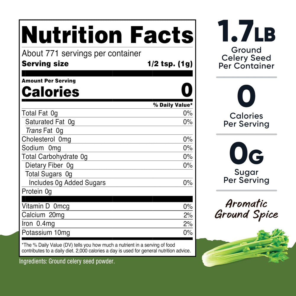 Close-up of finely ground celery seed texture