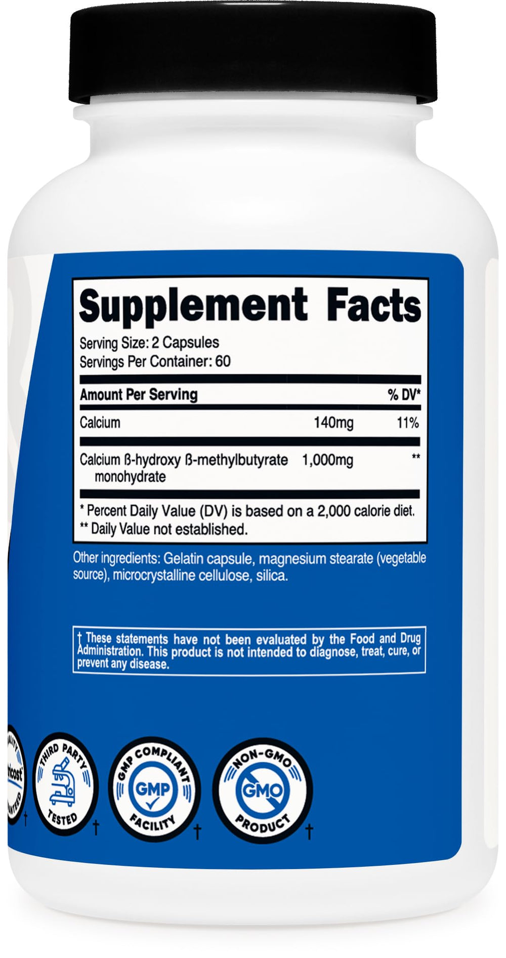 NSF Certified GMP facility emblem on Nutricost packaging