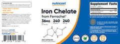 Non-GMO and gluten-free iron supplement