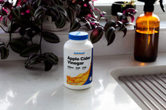 Nutricost bottle beside breakfast setting showing daily routine compatibility