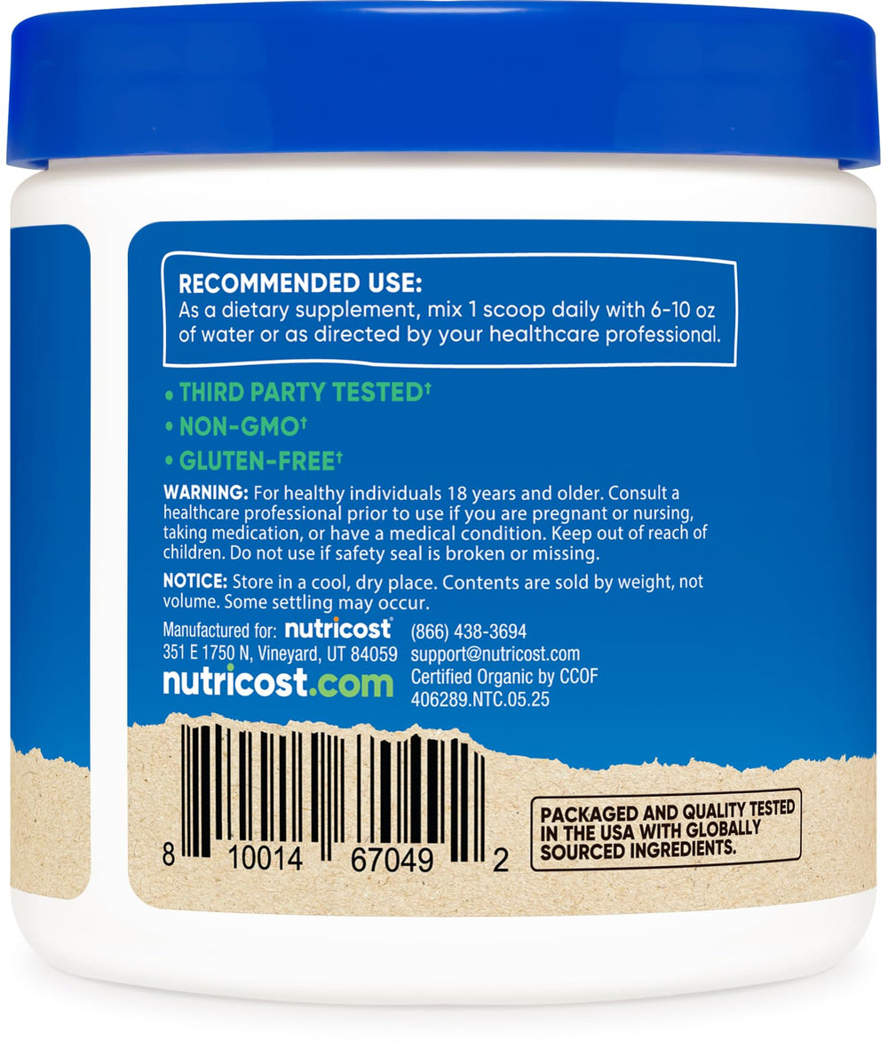 Included scoop with the 4oz Lion's Mane powder bottle