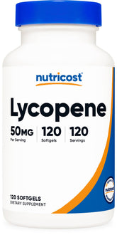 Nutricost Lycopene 50mg Softgels bottle – 120 count