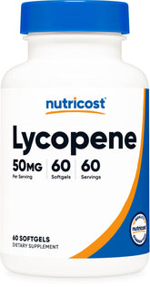 Nutricost Lycopene 50mg Softgels bottle label