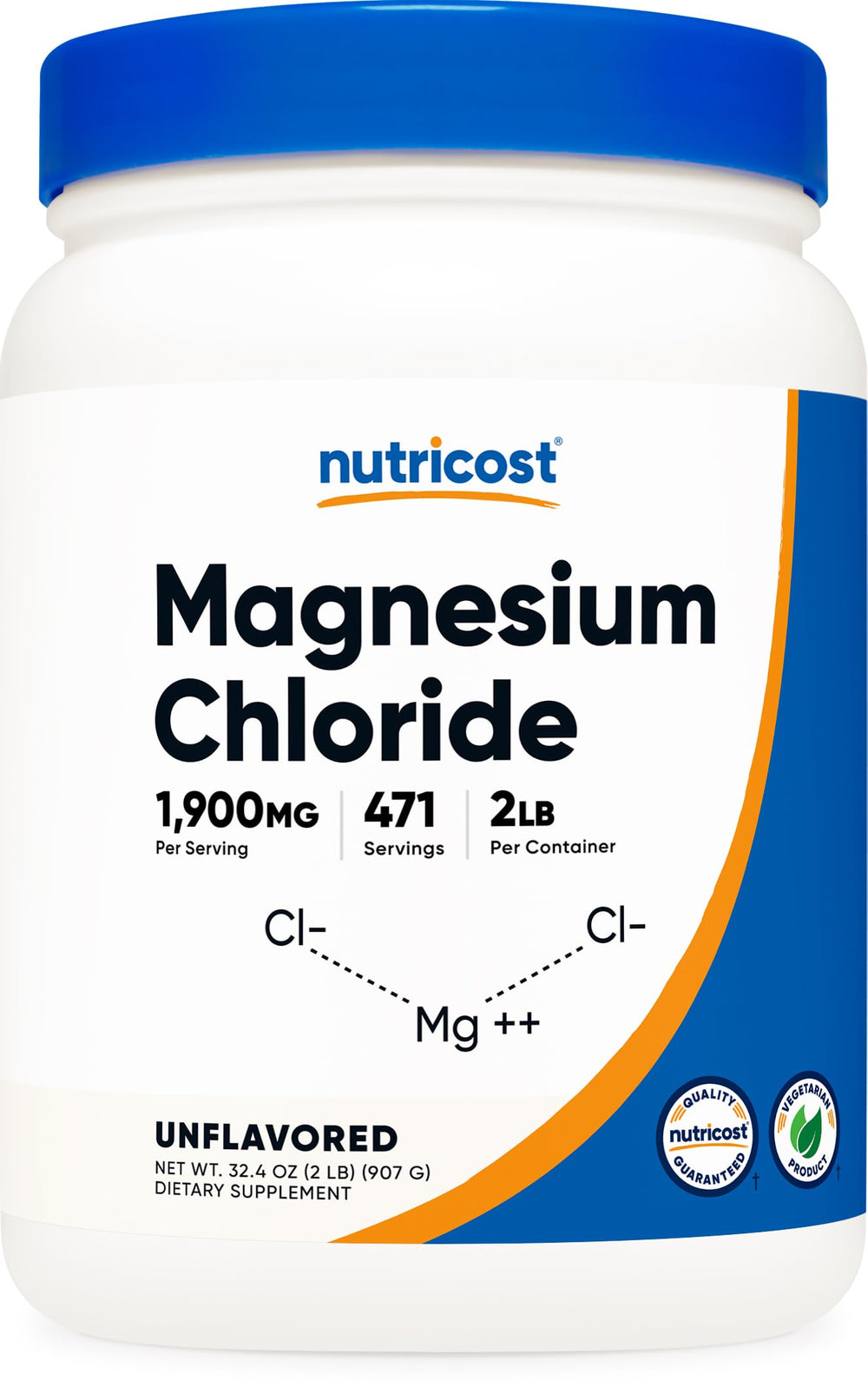 Nutricost Magnesium Chloride 2lb package