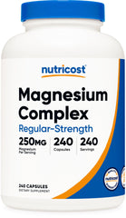 Nutricost Magnesium Complex 250mg bottle – 240 capsules