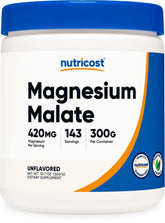 Nutricost Magnesium Malate Powder 300g front view